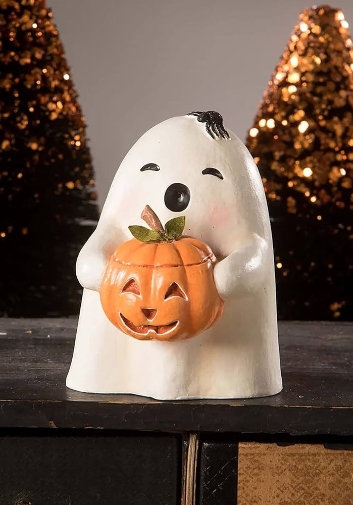 Bethany Lowe Ghost Gilbert with Pumpkin, Multicolor, (TL0245) | Amazon (US)