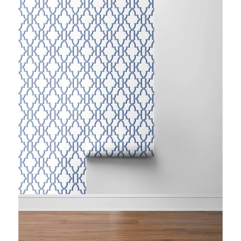 Luxe Haven Peel & Stick Geometric Wallpaper | Wayfair North America
