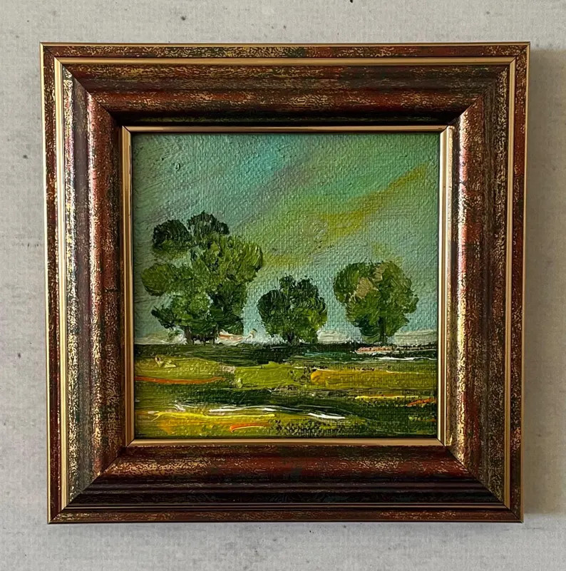 Oil Painting Miniature, Oil Painting Original, Original Oil Painting, Oil Painting Original Vinta... | Etsy (US)