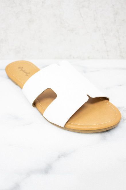 The Kate White Sandals | The Pink Lily Boutique