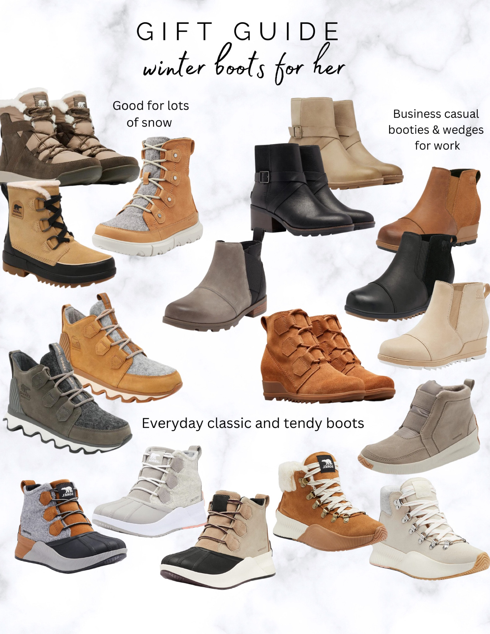 Sorel boots are my favorite!  They are amazing quality and keep your feet warm and dry!  If you live in the Midwest like me it’s definitely an investment worth making!  Runs tts! 

Sorel boots, winter boots, winter wedges, waterproof boots, snow boots, trendy boots, trendy shoes, winter shoes, investment shoes, quality winter boots, warm shoes, warm boots, athleisure boots, winter athleisure, athleisure, 

#LTKGiftGuide #LTKHoliday #LTKshoecrush