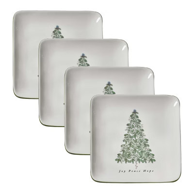 Split P Everlasting Christmas Salad Plate Set Of 4 | Target