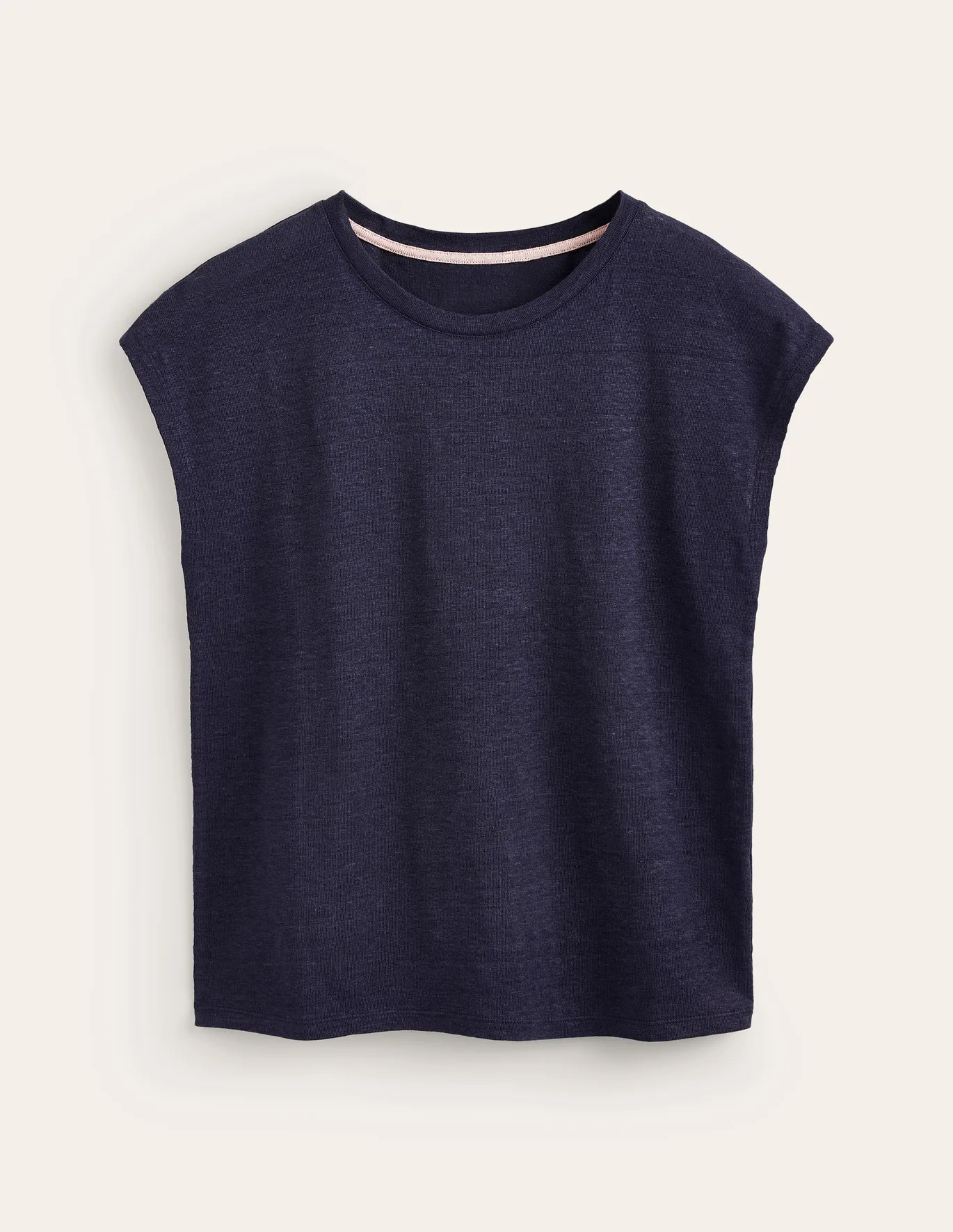 Louisa Crew Neck Linen T-shirt | Boden (US)