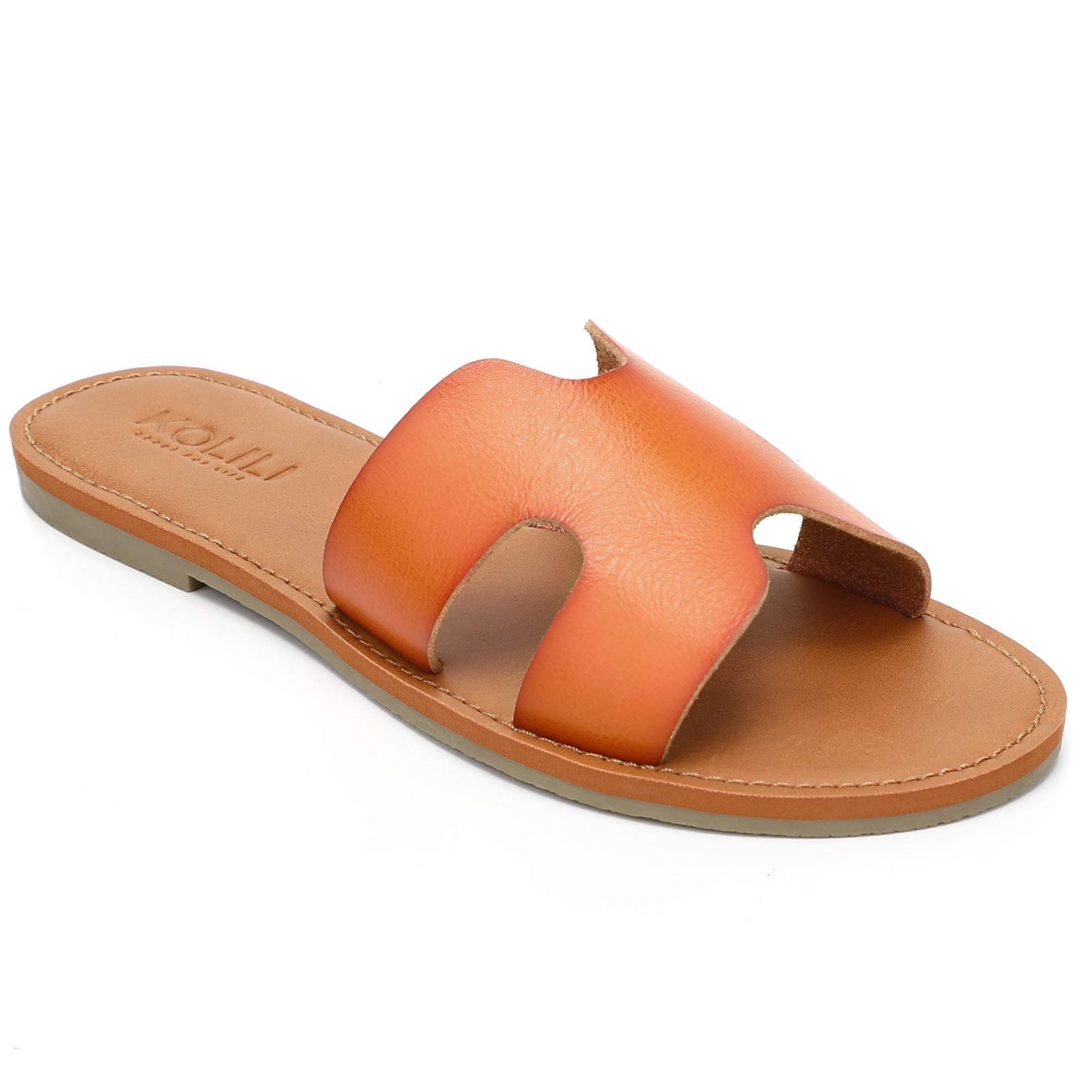 KOLILI Womens Flat Slide Sandals, Summer Fashion Sandals, Comfy Style | Warm-weather Favorite | Amazon (US)