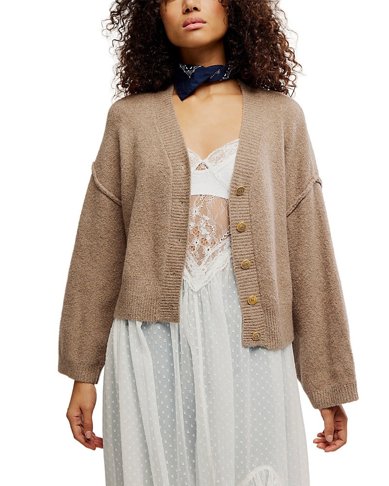 Free People Cool of The Night V Neck Cardigan Sweater | Bloomingdale's (US)