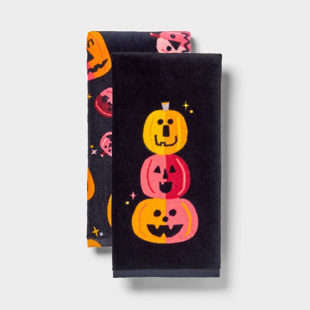 2pk Jack-O'-Lantern Halloween Kitchen Terry Towels - Hyde & EEK! Boutique™ | Target