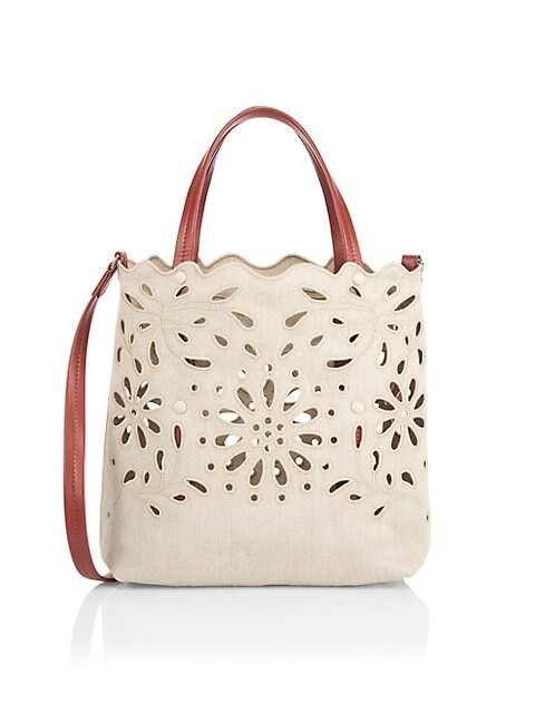 Small Kamilla Linen N/S Tote | Saks Fifth Avenue
