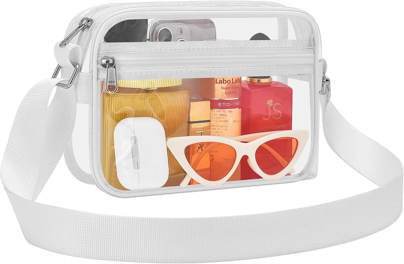 MAY TREE Clear Purse for Stadium Events, Small Clear Messenger Bag | Amazon (US)