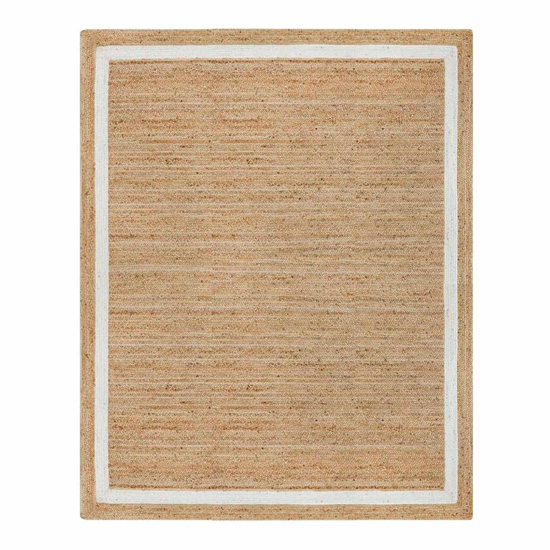 (B728) Kinsey Natural Border Area Rug, 8x10 | At Home