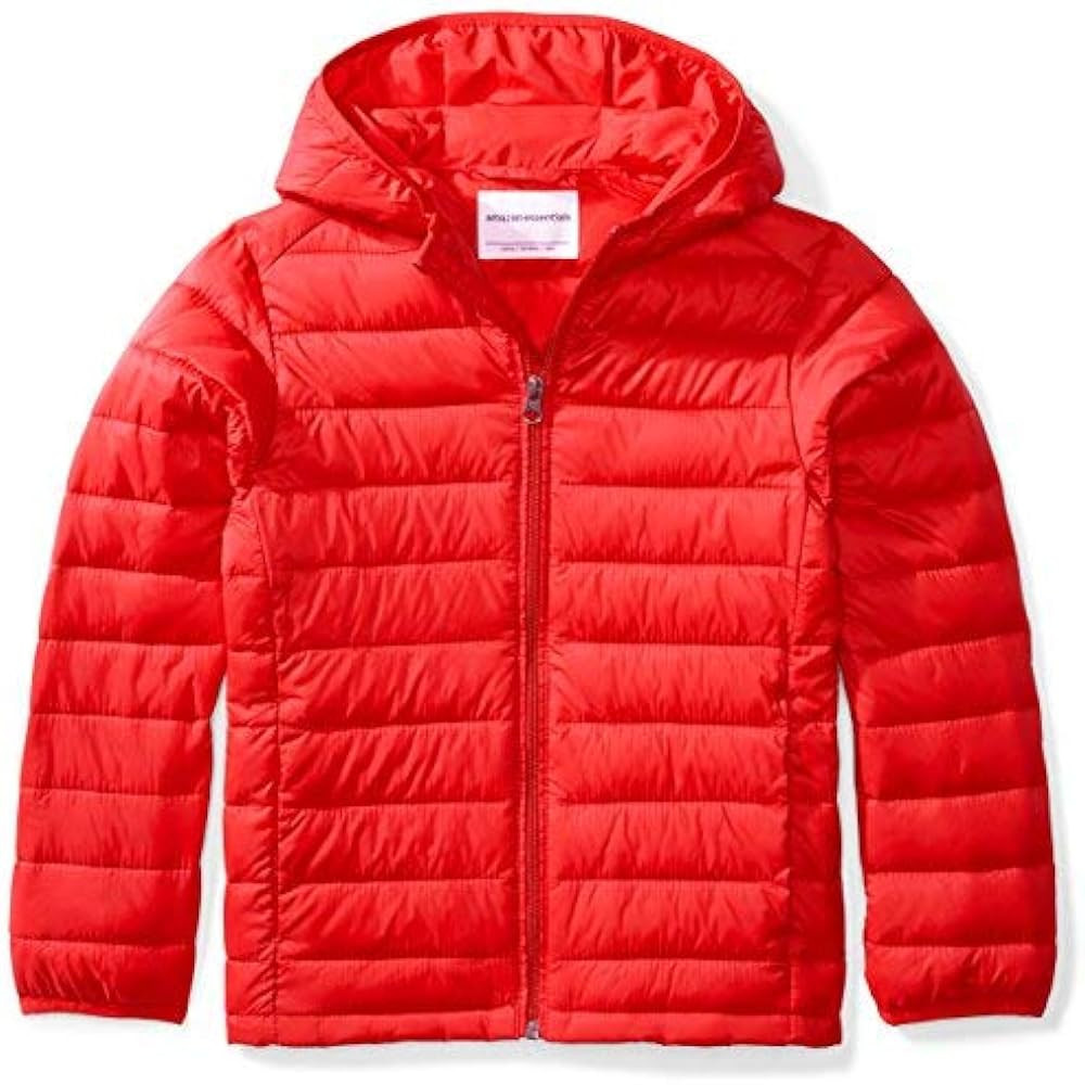 Amazon Essentials Boys Lightweight Water-Resistant Packable Hooded Puffer Jacket | Amazon (US)