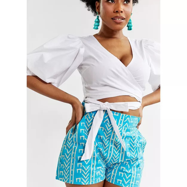 D'IYANU Womens Ijapa Tie Crop Top | Target