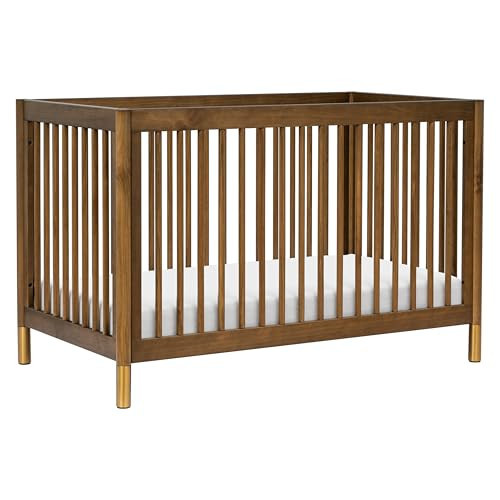 Babyletto Gelato 4-in-1 Convertible Crib with Toddler Bed Conversion in Natural Walnut and Brushed Gold Feet, Greenguard Gold Certified | Amazon (US)