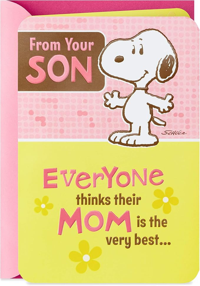 Hallmark Funny Mother's Day Card from Son (Snoopy) | Amazon (US)