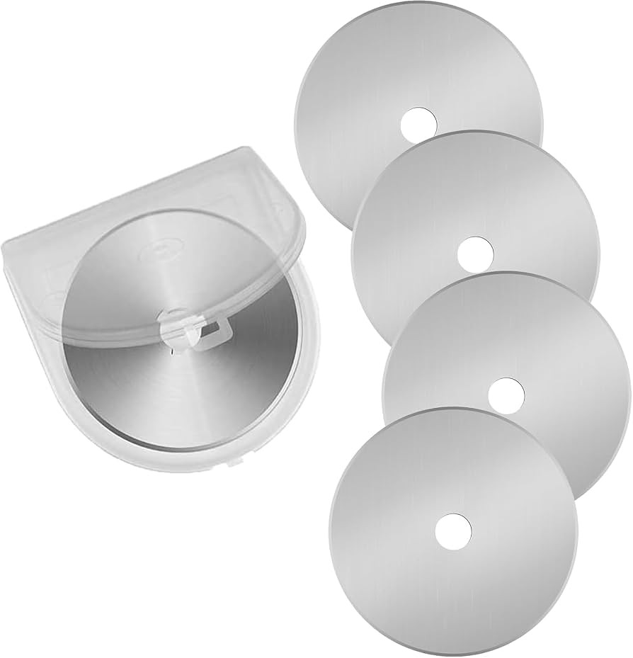 60mm Rotary Cutter Blades 5-Pack Replacement Blades Fits Fiskars, OLFA,Martelli,Dremel,Truecut,DA... | Amazon (US)