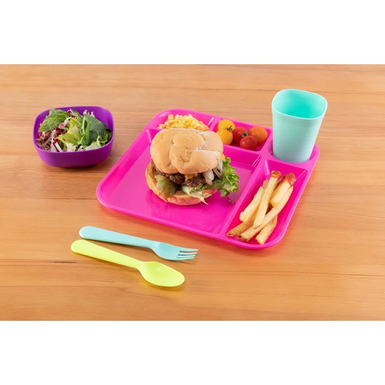 Your Zone 24 Piece Dinnerware Set- Girl | Walmart (US)