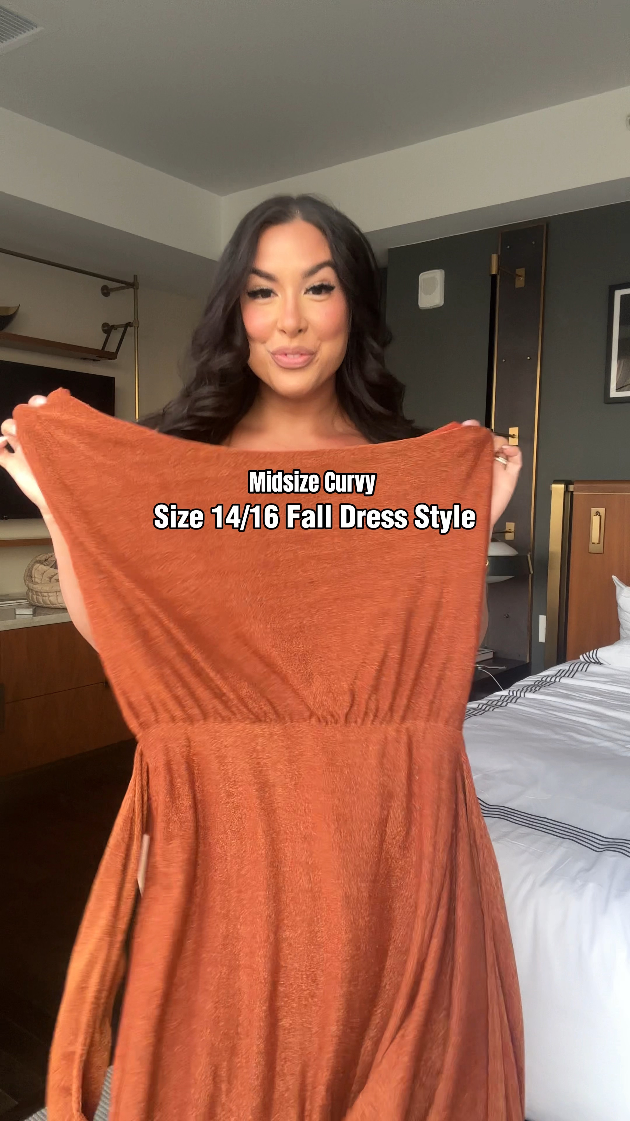 Already RSVP'd Rust Brown Ruched One-Shoulder Bodycon Dress
