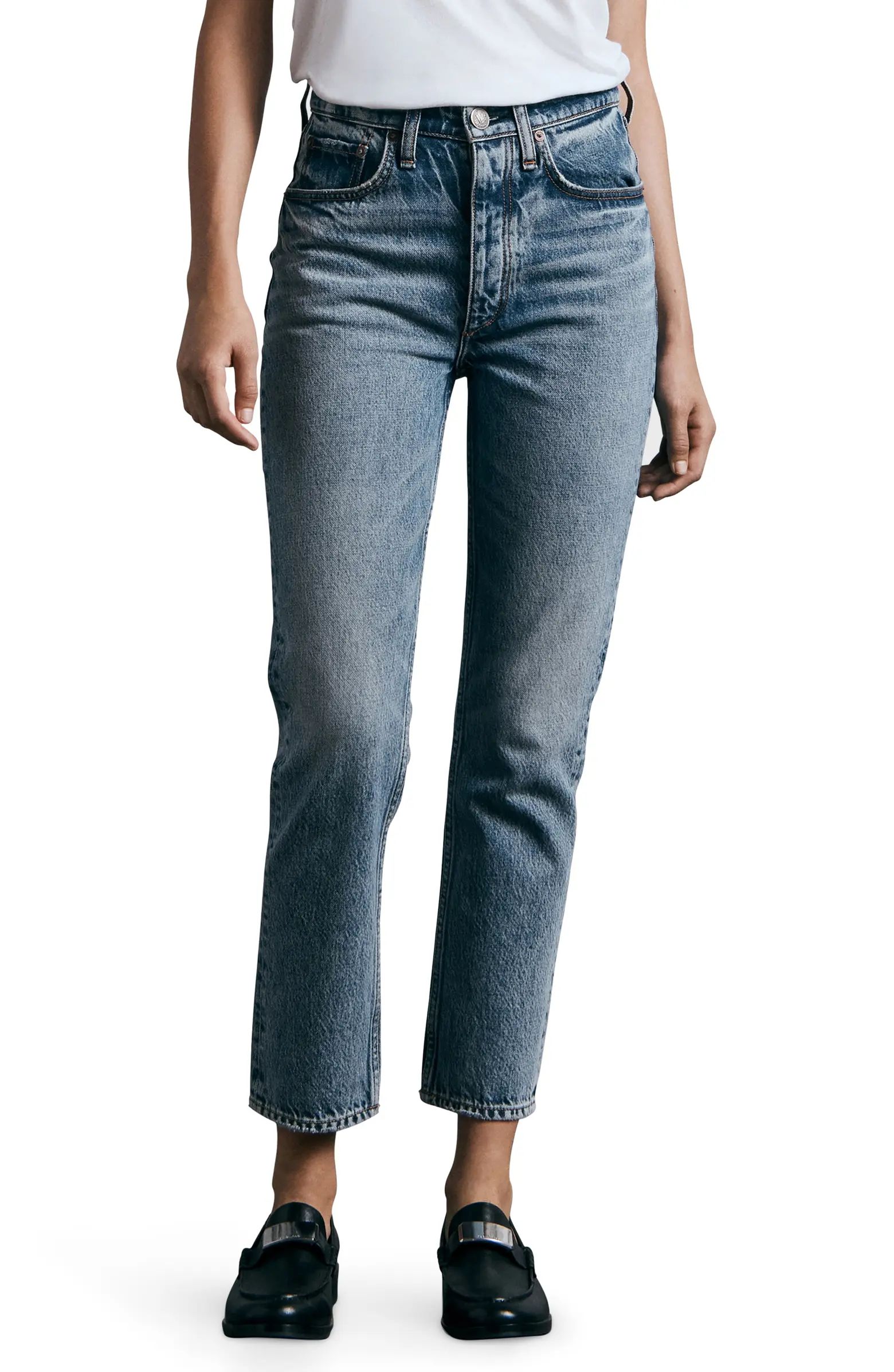 ICONS Nina High Waist Ankle Cigarette Jeans | Nordstrom