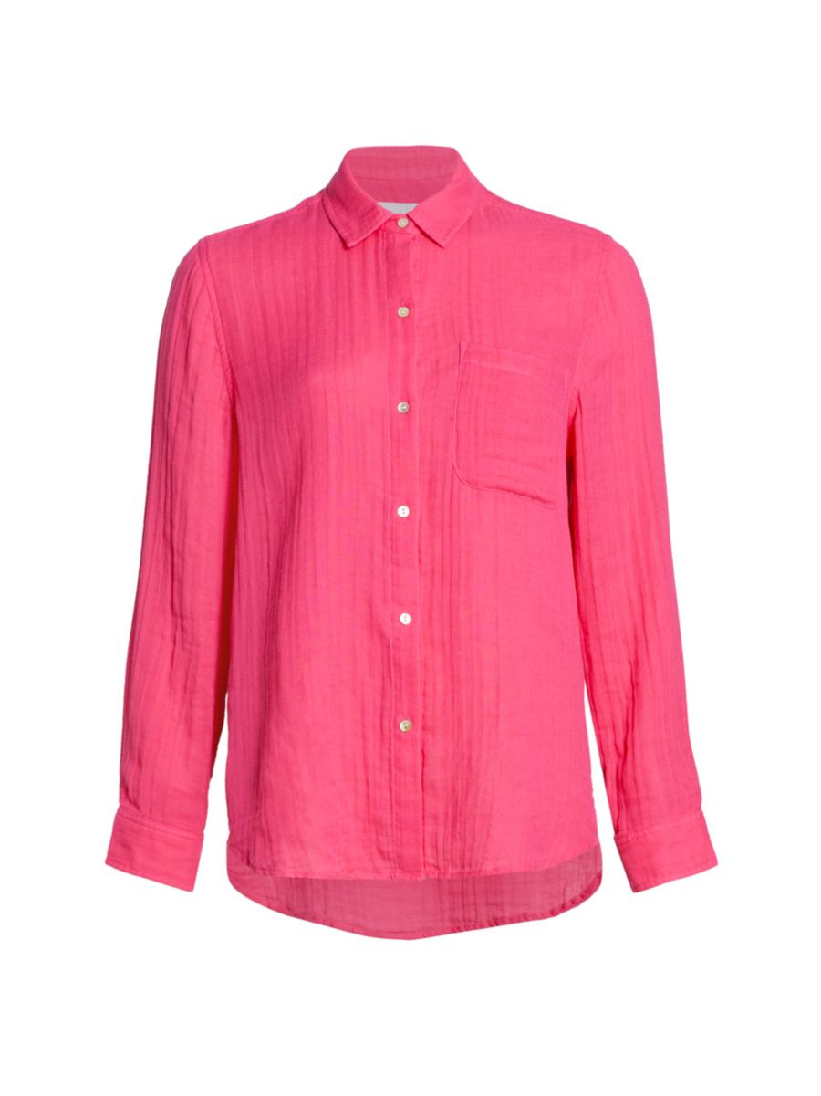 Ellis Cotton Gauze Button-Up | Saks Fifth Avenue