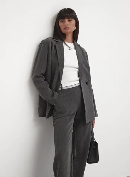 Dark Grey Tailored Blazer – Mihalia | 4th & Reckless