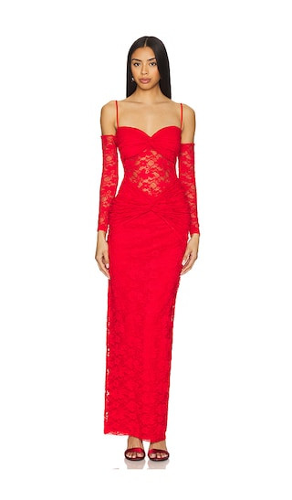 Lene Maxi Dress in Red | Revolve Clothing (Global)