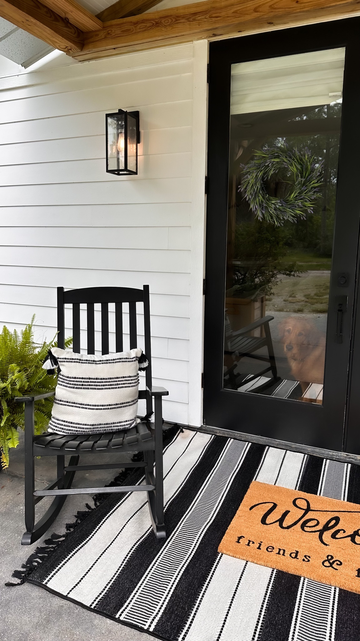 Porch refresh. Highly recommend these rockers. Great quality and come in other colors 


#walmartpartner #walmarthome #welcometoyourwalmart #walmartoutdooroasis #walmartpatio
@walmart 

#LTKunder50 #LTKhome #LTKunder100