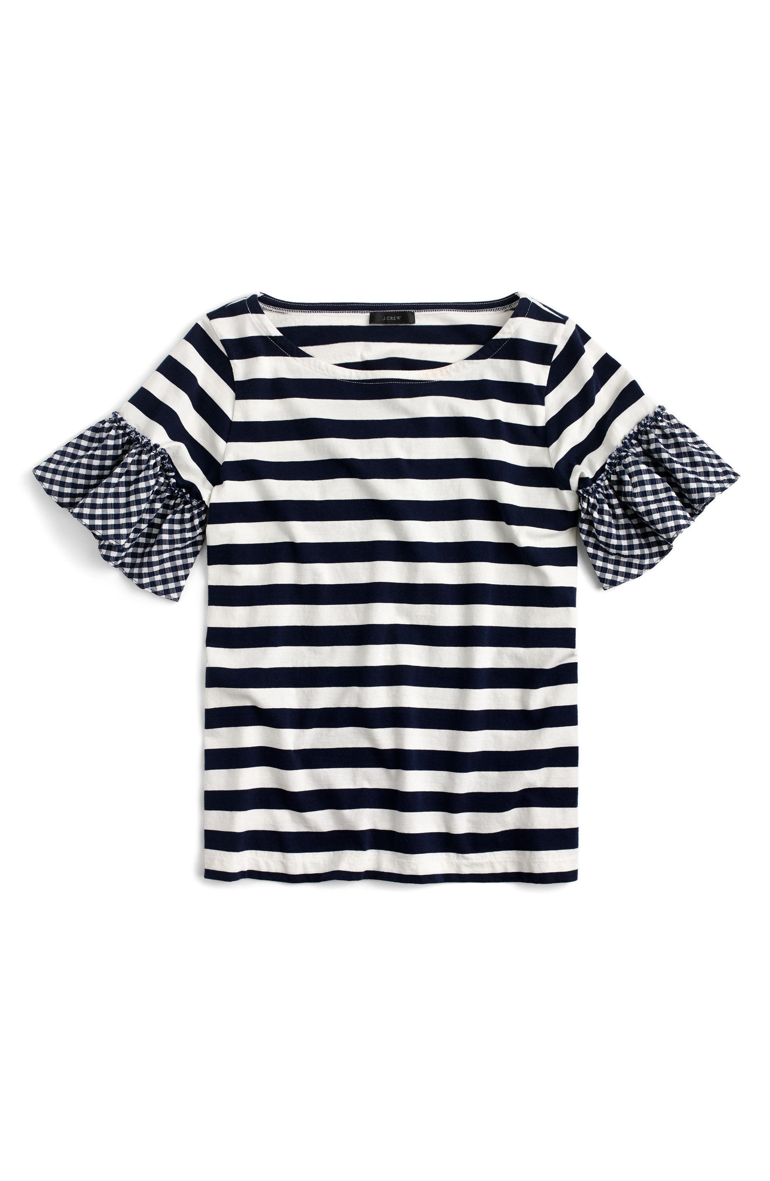 J.Crew Ruffle Sleeve Top | Nordstrom