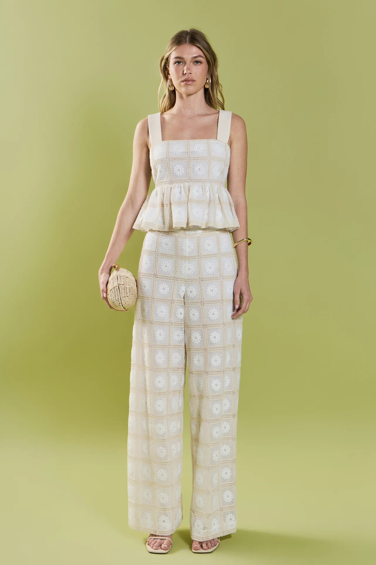 Bria Crochet Sleeveless Top | English Factory