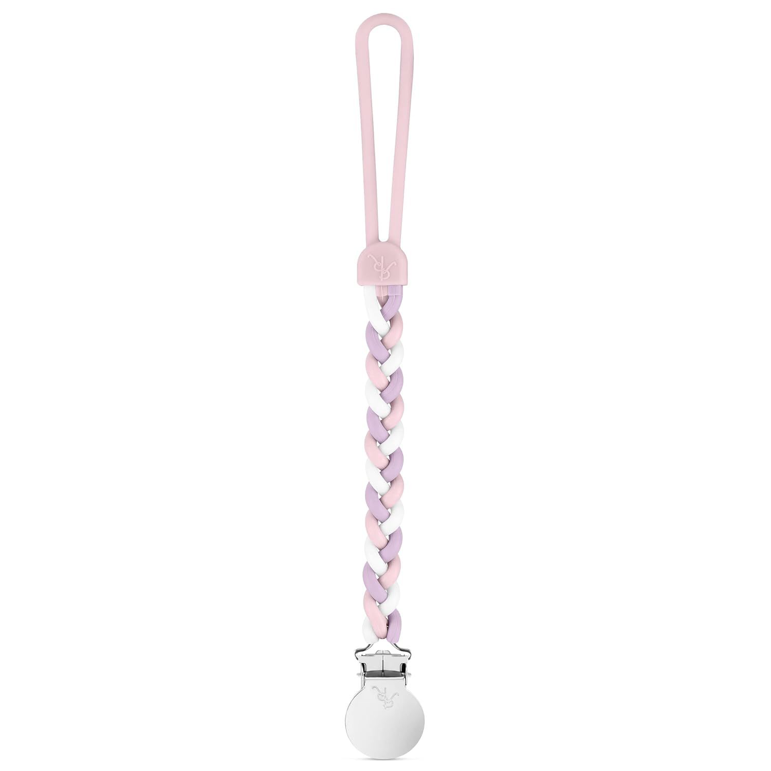 Ryan & Rose Cutie Clip Braiden Pacifier Clip - Braided Silicone (Dollhouse) | Amazon (US)