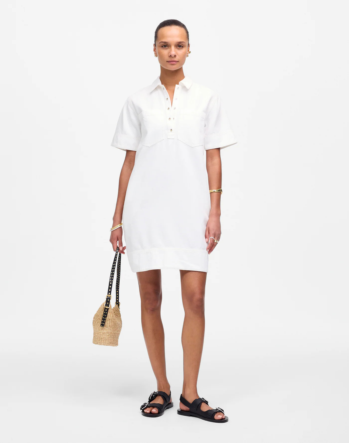 Denim Popover Dress | Madewell