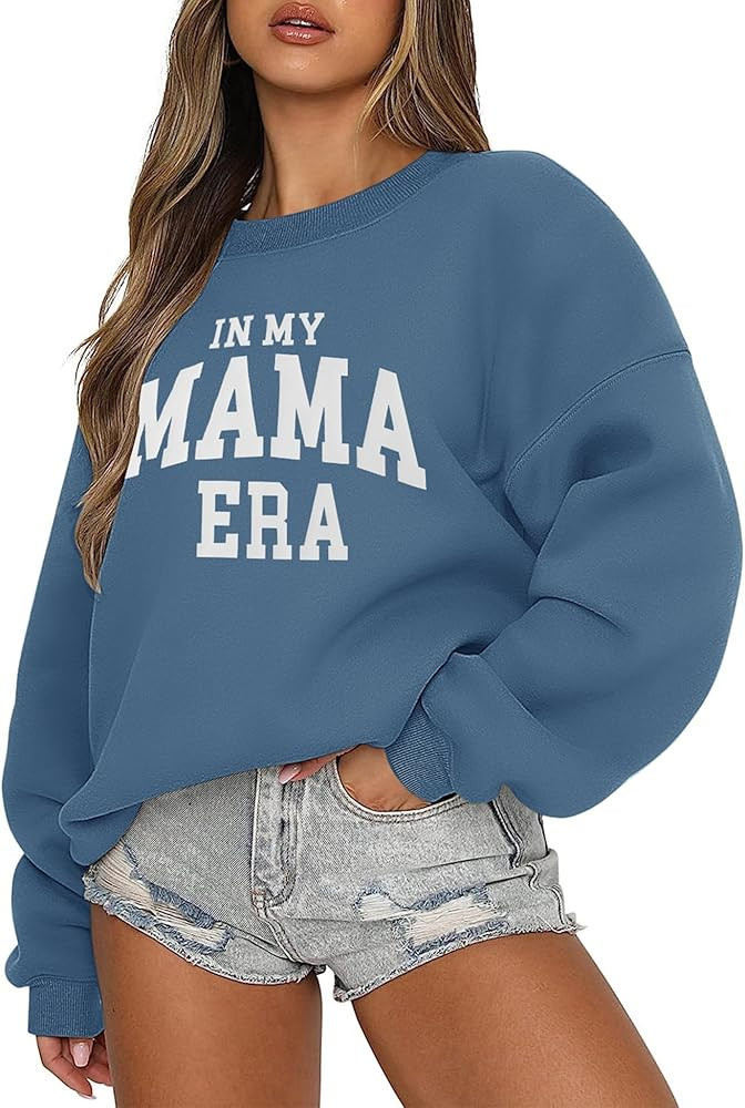 LOMON Crewneck Sweatshirt for Women Casual Oversized Pullover Hoodies Long Sleeve Fleece Tops Swe... | Amazon (US)
