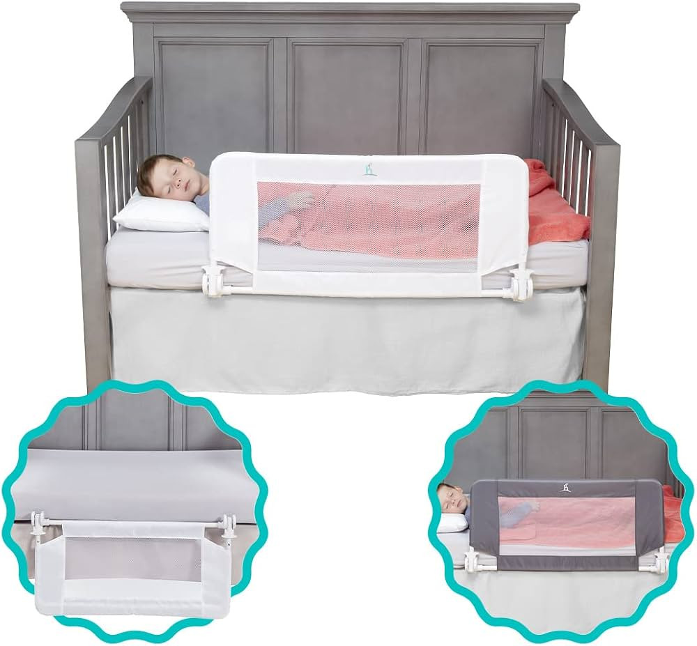 hiccapop Convertible Crib Bed Rail for Toddlers, Baby with Reinforced Anchor Safety | Amazon (US)