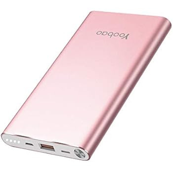 Yoobao Portable Charger 10000mAh Slim Power Bank Powerbank External Cell Phone Battery Backup Cha... | Amazon (US)