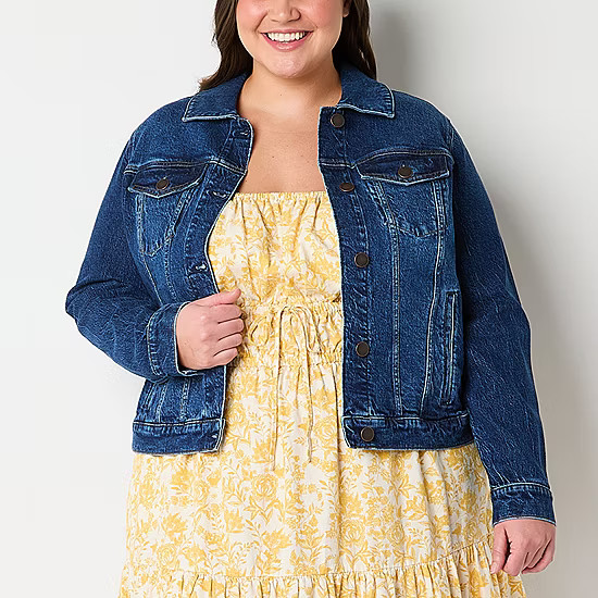 a.n.a Midweight Denim Plus Jacket | JCPenney