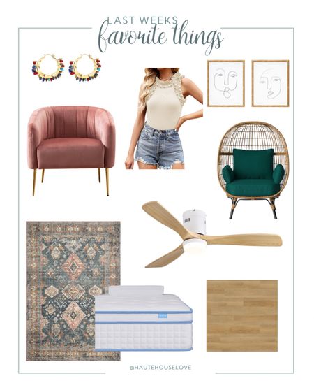 Last weeks favorite things:

Oversized egg chair, hybrid mattress, guest bedroom rug, our whole house flooring and MORE!!

#LTKhome