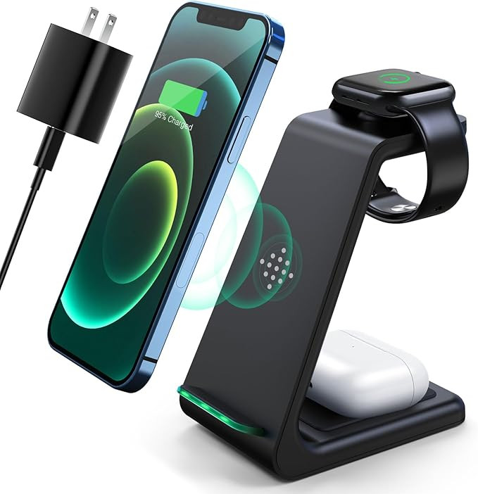 3 in 1 Wireless Charging Station, 2026 Upgraded Fast Desk Charger Station for iPhone 17 16 15 14 ... | Amazon (US)