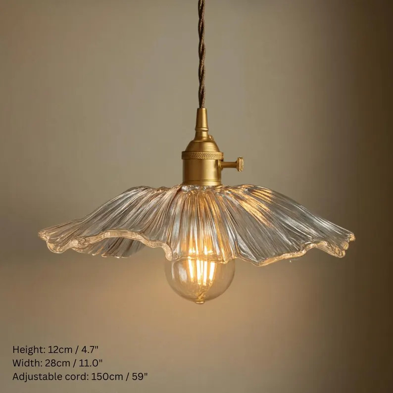 Flower Glass Pendant Lights - Etsy Bangladesh | Etsy (US)