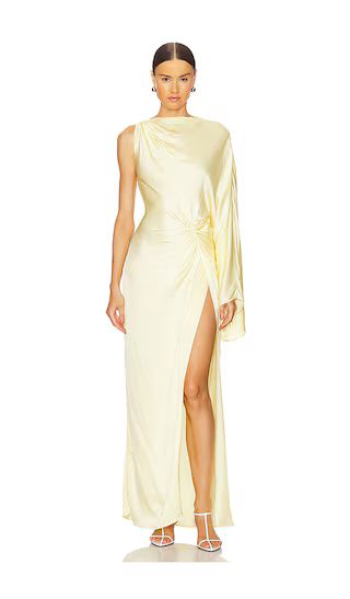 by Marianna Cassia Gown in Lemon | Revolve Clothing (Global)