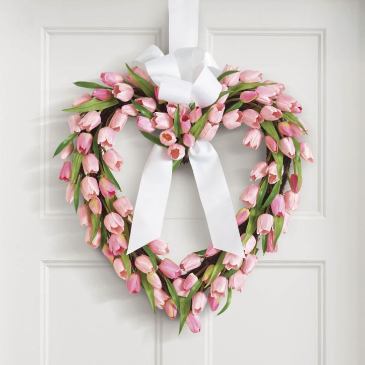Tulip Heart Wreath | Grandin Road