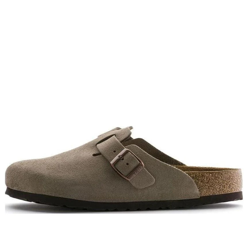 Birkenstock Boston Soft Footbed Mules 'Taupe ' 560771 | KICKS CREW