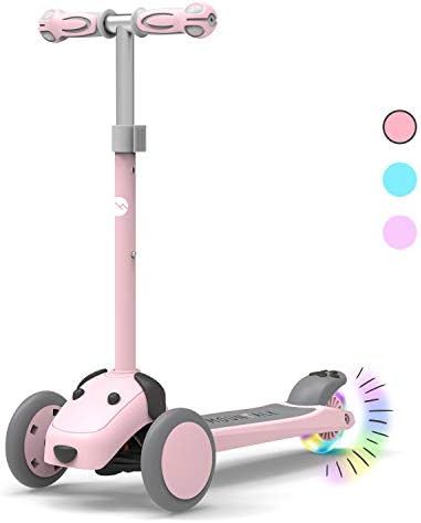 Mountalk 3 Wheel Scooters for Kids, Kick Scooter for Toddlers, Boys and Girls Scooter with Light Up  | Amazon (US)