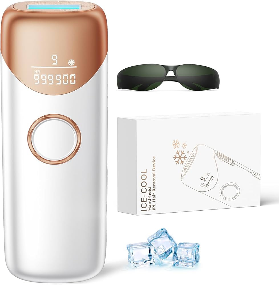 Ubroo Laser Hair Removal with 5\u2103 Ice Cooling,Hand-held Hair Removal Device IPL Hair Removal ... | Amazon (US)