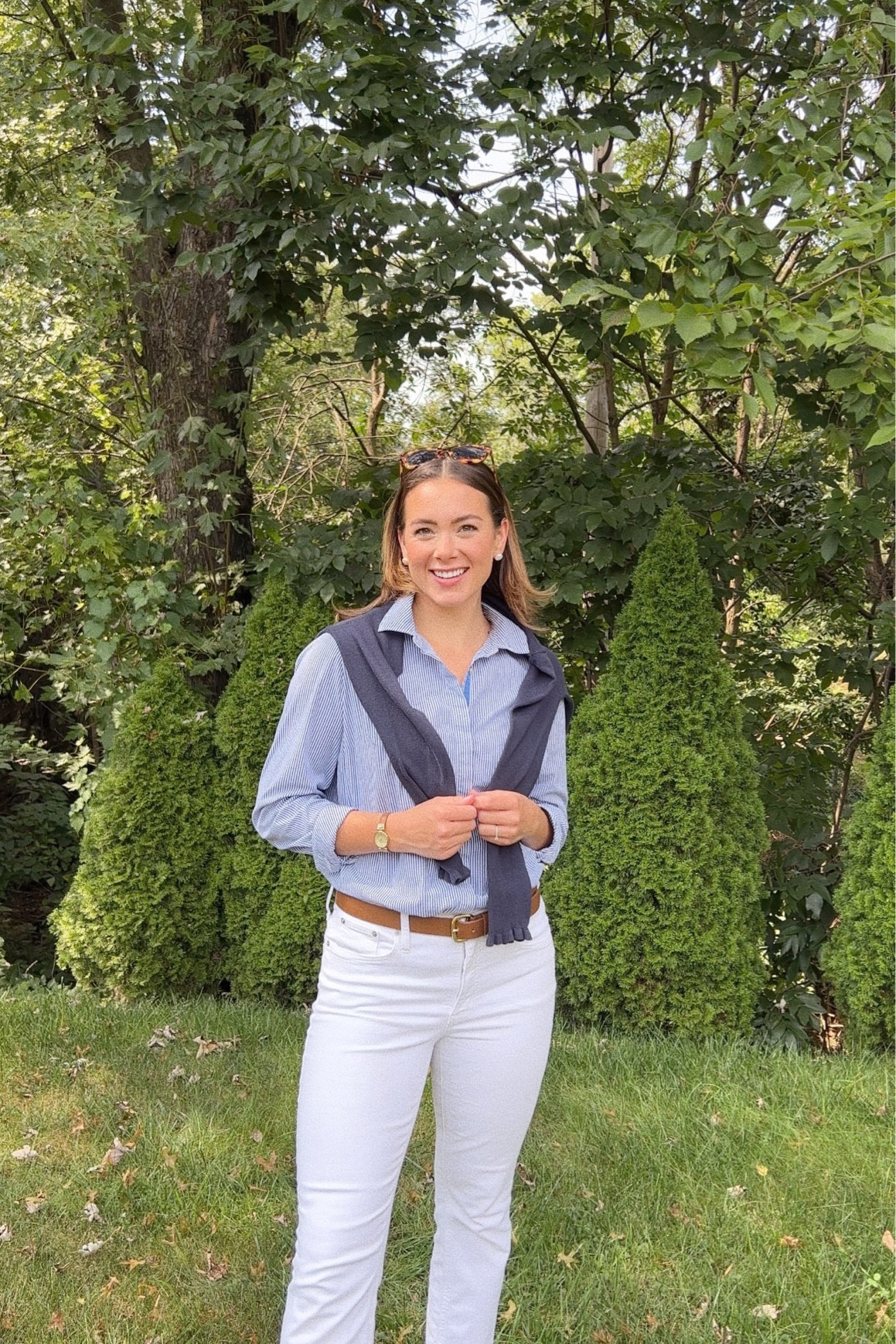 Classic and timeless outfit / old money outfit / late summer & early fall outfit idea / mom outfit // linked similar pieces! 

#LTKSeasonal #LTKstyletip