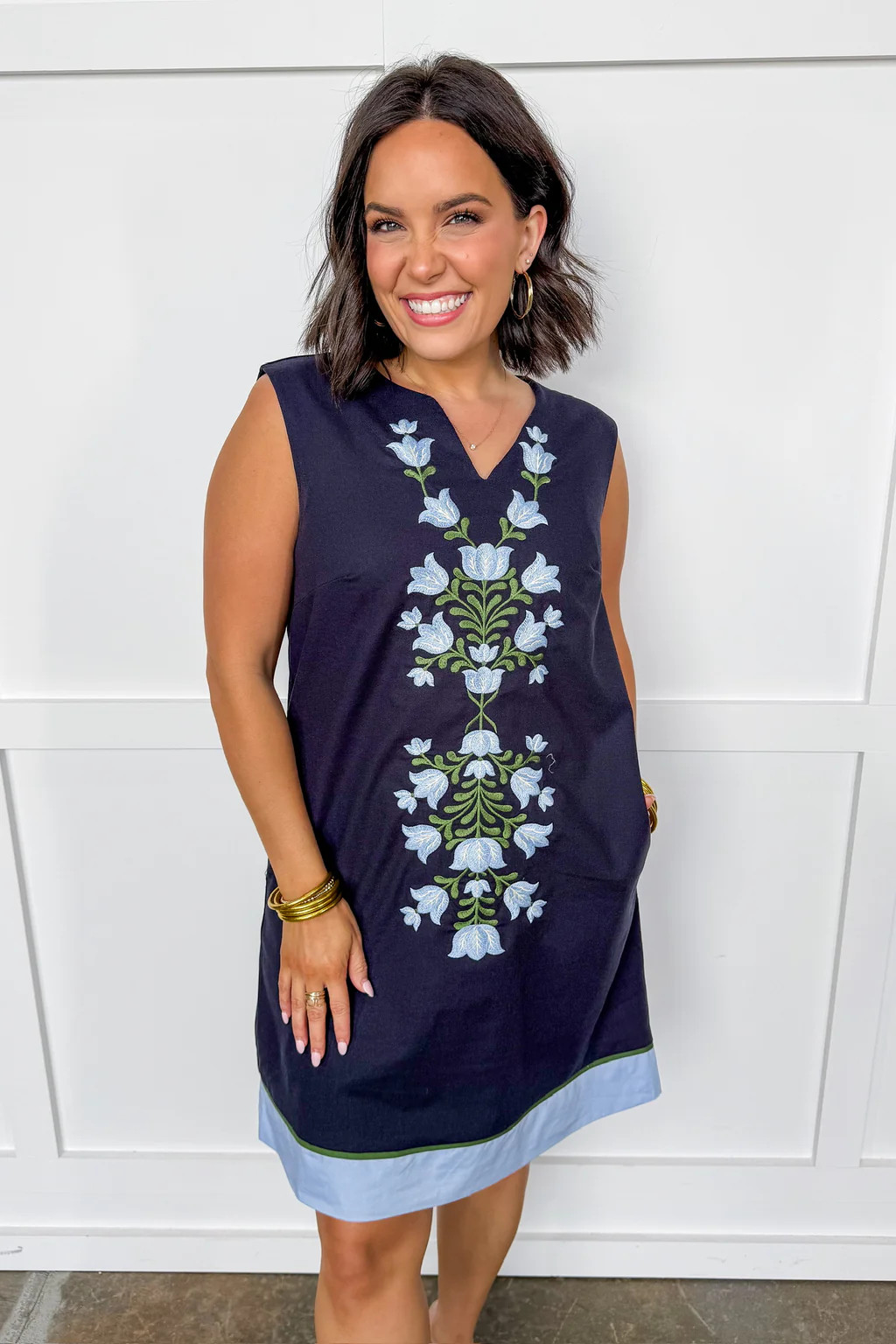 Bluebell Garden Embroidered Dress | Jules & James Boutique