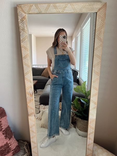 Teacher outfit idea🍎 wearing a small tee and small overalls. 

Teacher style | classroom outfit | summer style | teacher outfit | classroom style | outfit inspo 


#LTKStyleTip