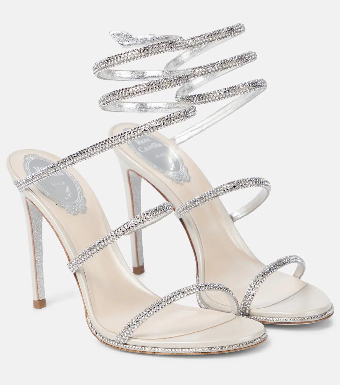 Cleo embellished leather sandals | Mytheresa (US/CA)