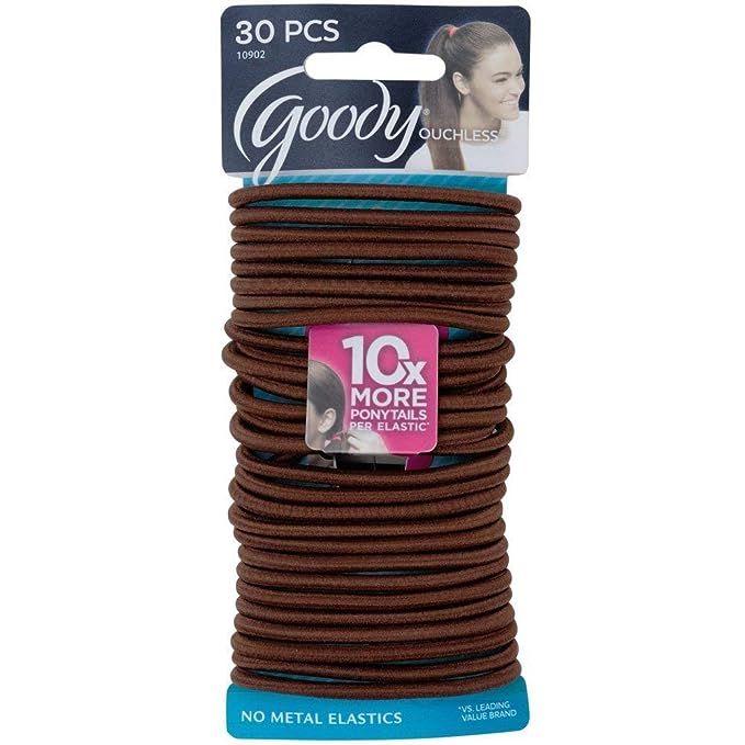 Goody Ouchless Elastics, Brown, 30 Count | Amazon (US)