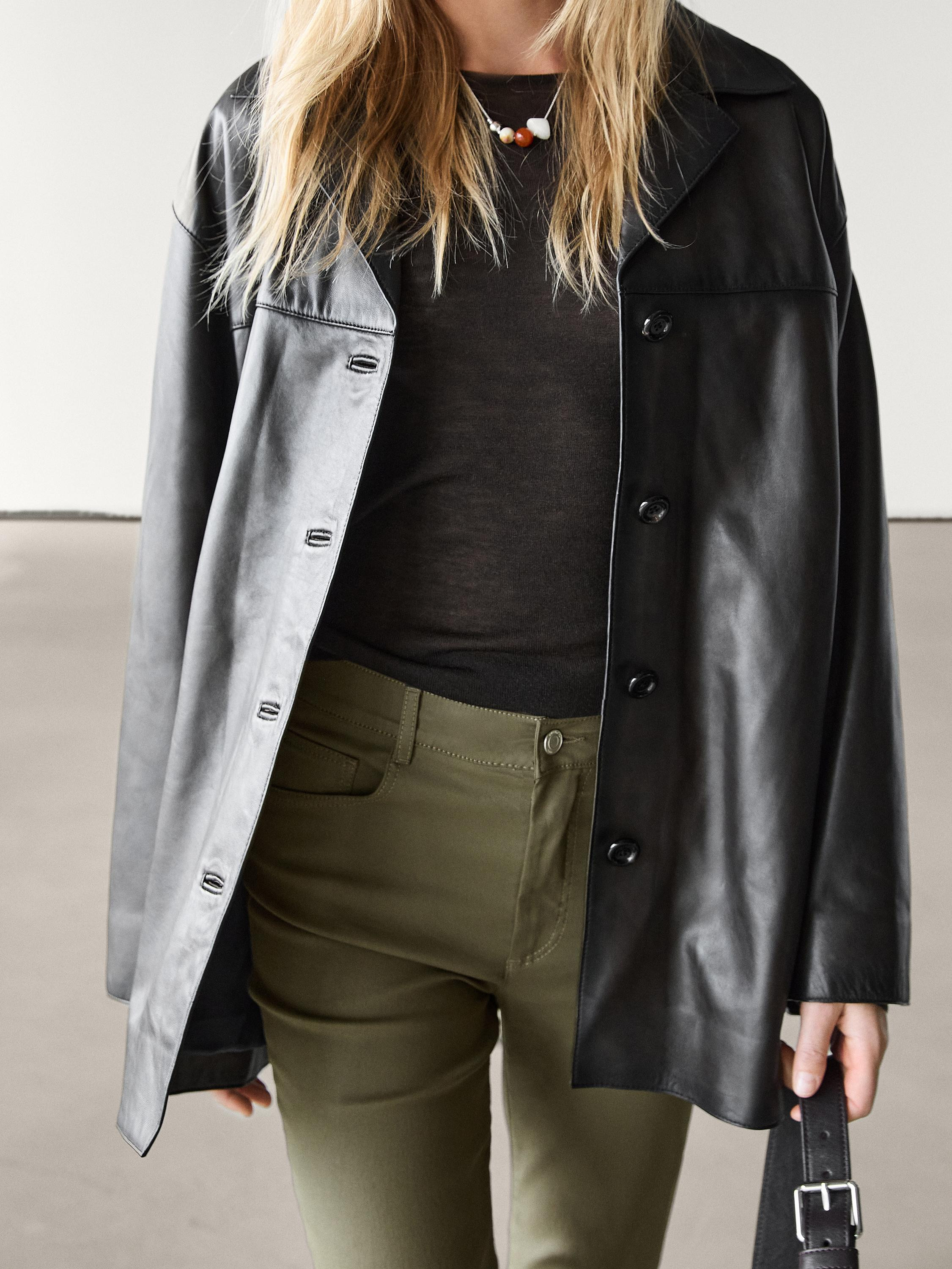 Gewachste Straight-Fit-Hose | Massimo Dutti DE