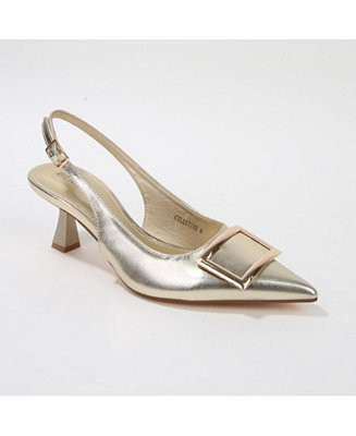 Celestine Kitten Heel Slingbacks | Macy's