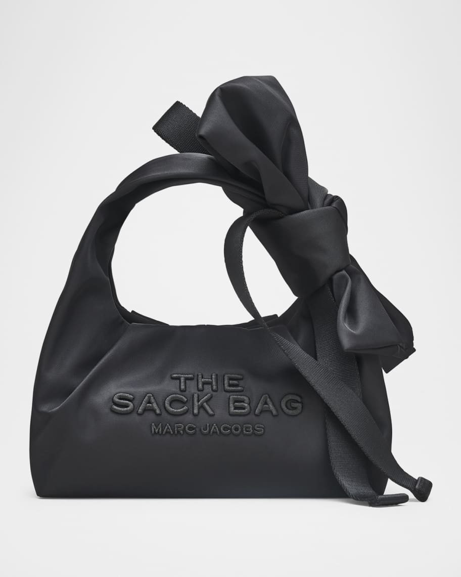 The Sack Bow Nylon Top-Handle Bag | Neiman Marcus