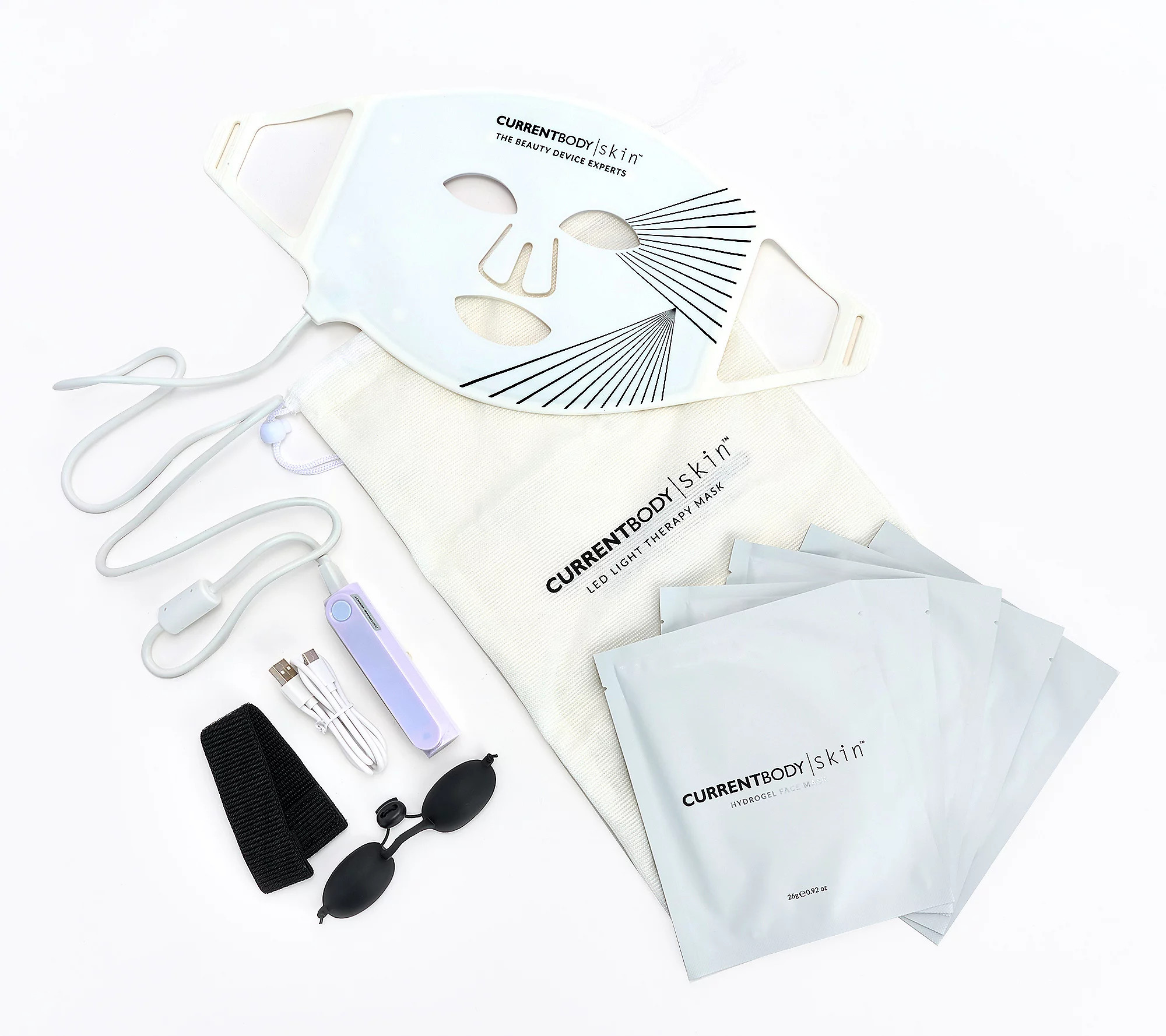 CurrentBody Skin LED Light Therapy Mask &Hydrogel Masks | QVC